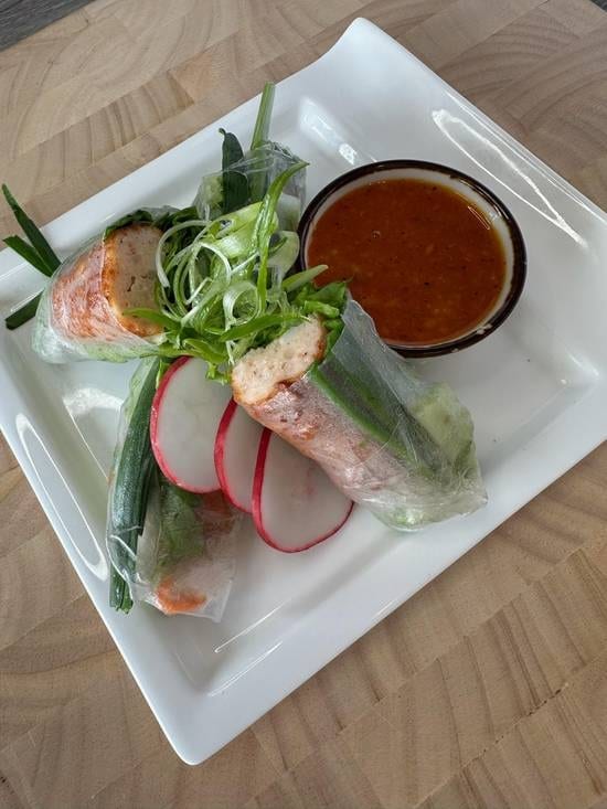 Shrimp Cake Spring Rolls.