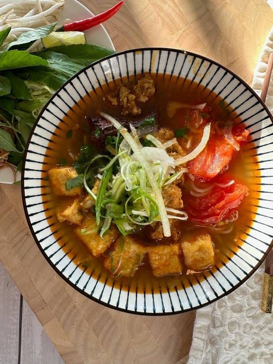 Crabcake Noodle Soup.