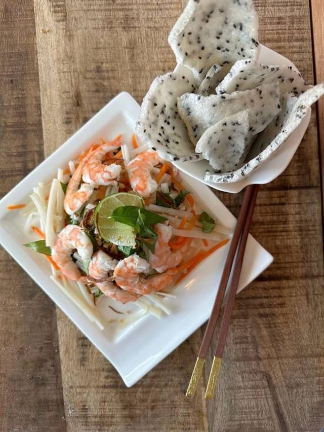 Shrimp Lotus Salad.