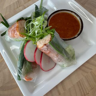 Shrimp Cake Spring Rolls (chao tom cuon)