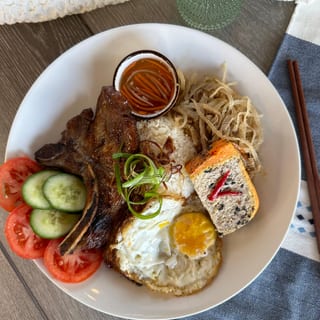 (Com Tam) Pick 3 Rice Plate